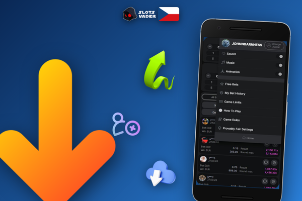 Dva samostatné sázkové panely funkce dual bet v Aviator hře Slotsvader Kasino